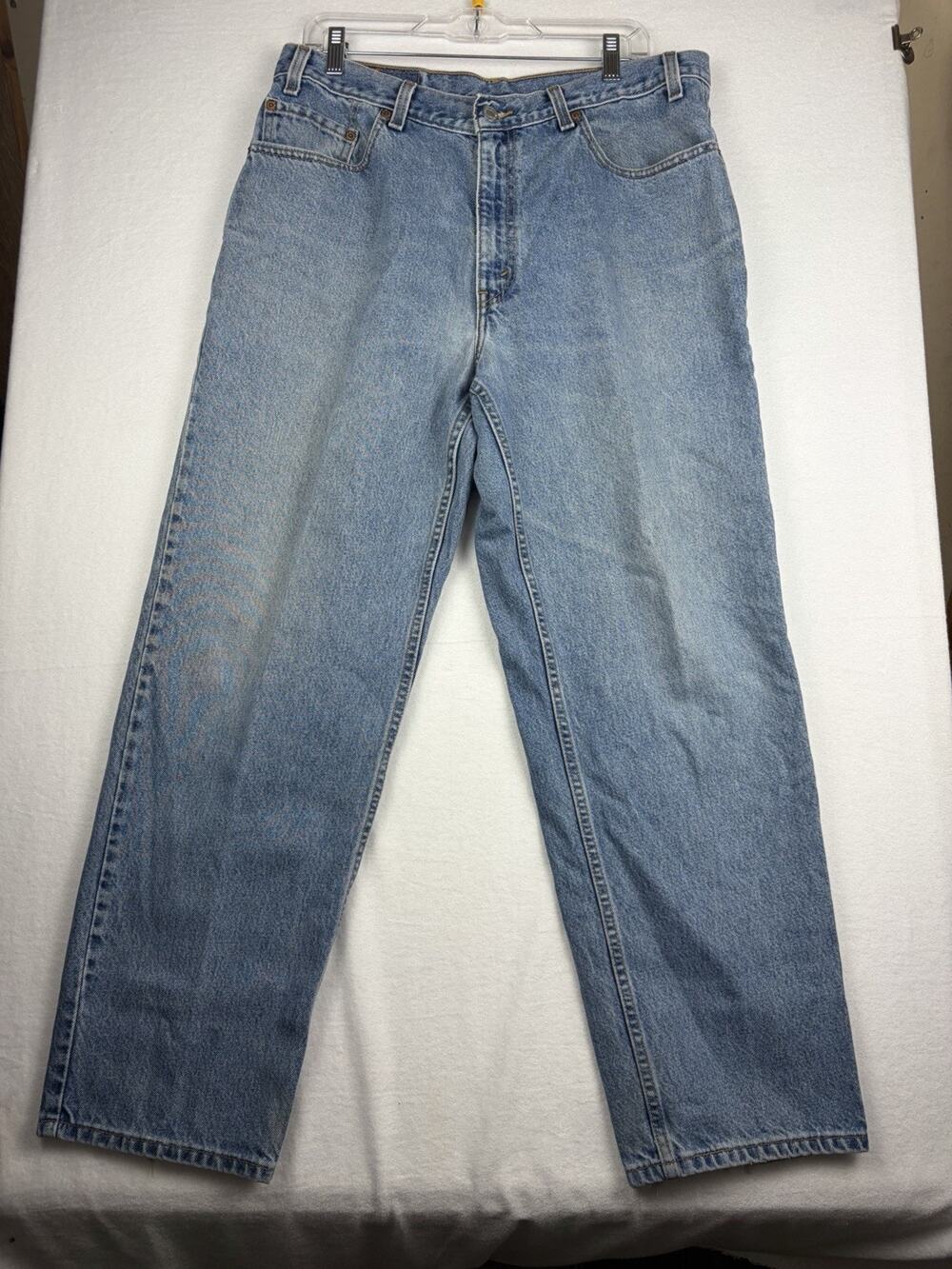 VTG Levi's 550 Jeans Men's 36x29 Blue Relaxed Fit Tapered Leg Denim Mexico